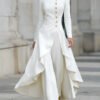 Elegant Front-buttons Long Blazer And Pants Set
